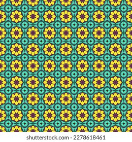 Seamless Fabric Digital Background Shape Tile Concept Urban Antique Symmetrical Floral Template Art Monochrome Cover Textile Vintage Halftone Texture Design Simple Print Geometric Backdrop Pattern
