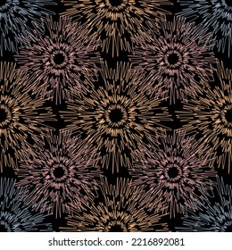 Seamless fabric of  doddle pattern Vector, like ornament vector. Suit for package design, wallpaper, fashion print.