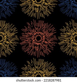 Seamless fabric of  doddle pattern Vector, like ornament vector. Suit for package design, wallpaper, fashion print.