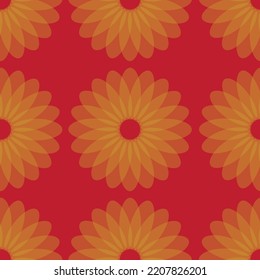 Seamless fabric of  floral flower Pattern Vector, like ornament vector. Suit for package design, wallpaper, fashion print.