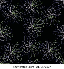 Seamless fabric of  floral Line Pattern Vector, like ornament vector. Suit for package design, wallpaper, fashion print.
