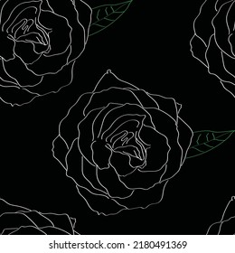 Nahtlose Gewebe der Blumenmuster-Linie Vektor, Rose-Design, wie Ziervektor. Geeignet für Paket-Design, Bildschirmhintergrund, Modedruck.