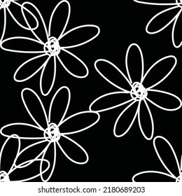 Seamless fabric of  floral Line Pattern Vector, colourful design, like ornament vector. Suit for package design, wallpaper, fashion print.