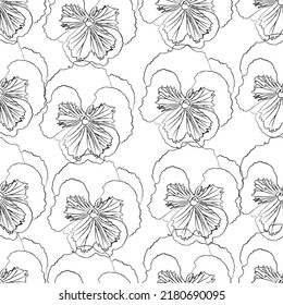 Tejido transparente del vector de patrón de línea floral, como el vector de ornamento. Suit para diseño de paquetes, fondo de pantalla, impresión de moda.