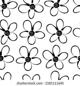 Seamless fabric of  floral Line Pattern Vector, like ornament vector. Suit for package design, wallpaper, fashion print.