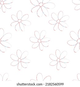 Seamless fabric of  floral Line Pattern Vector, like ornament vector. Suit for package design, wallpaper, fashion print.