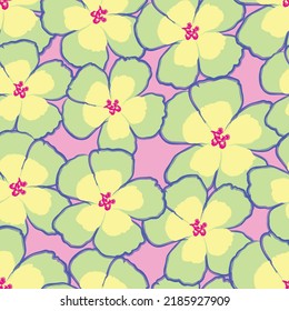 Seamless fabric of  floral Line Pattern Vector, like ornament vector. Suit for package design, wallpaper, fashion print.