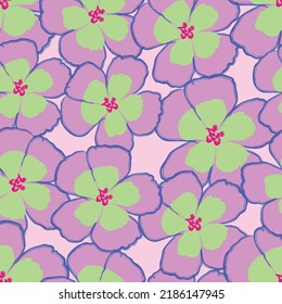 Seamless fabric of  floral Line Pattern Vector, like ornament vector. Suit for package design, wallpaper, fashion print.