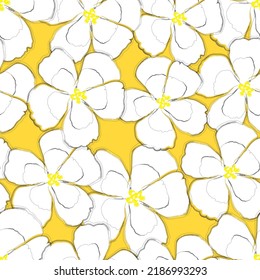 Seamless fabric of  floral Line Pattern Vector, like ornament vector. Suit for package design, wallpaper, fashion print.