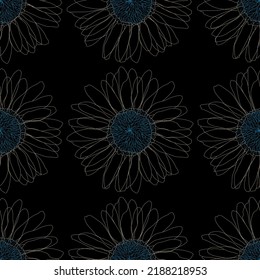 Seamless fabric of  floral Line Pattern Vector, like ornament vector. Suit for package design, wallpaper, fashion print.