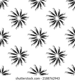 Seamless fabric of  floral Line Pattern Vector, like ornament vector. Suit for package design, wallpaper, fashion print.