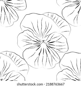 Tejido transparente del vector de patrón de línea floral, como el vector de ornamento. Suit para diseño de paquetes, fondo de pantalla, impresión de moda.