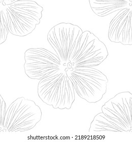 Seamless fabric of  floral Line Pattern Vector, like ornament vector. Suit for package design, wallpaper, fashion print.