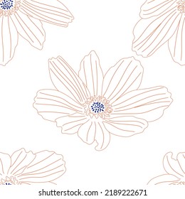 Nahtlose Gewebe aus Blumenmuster-Muster Vektor, wie Ziervektor. Geeignet für Paket-Design, Bildschirmhintergrund, Modedruck.