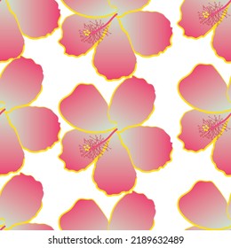 Seamless fabric of floral Line Pattern Vector, like ornament vector. Suit for package design, wallpaper, fashion print.