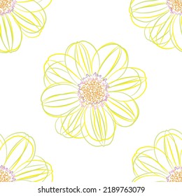 Seamless fabric of  floral Line Pattern Vector, like ornament vector. Suit for package design, wallpaper, fashion print.