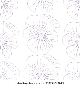 Seamless fabric of  floral Line Pattern Vector, like ornament vector. Suit for package design, wallpaper, fashion print.