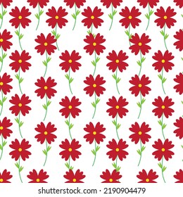 Seamless fabric of  floral Line Pattern Vector, like ornament vector. Suit for package design, wallpaper, fashion print.