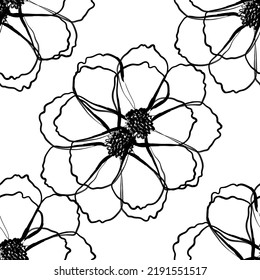 Tejido transparente del vector de patrón de línea floral, como el vector de ornamento. Suit para diseño de paquetes, fondo de pantalla, impresión de moda.