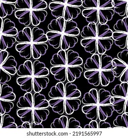 Seamless fabric of  floral Line Pattern Vector, like ornament vector. Suit for package design, wallpaper, fashion print.