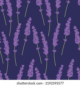 Seamless fabric of  floral Line Pattern Vector, like ornament vector. Suit for package design, wallpaper, fashion print.
Lavender flowers design.