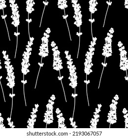 Seamless fabric of  floral Line Pattern Vector, like ornament vector. Suit for package design, wallpaper, fashion print.
Lavender flowers design.