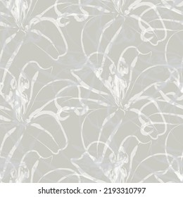 Seamless fabric of  floral Line Pattern Vector, like ornament vector. Suit for package design, wallpaper, fashion print.