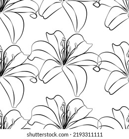 Seamless fabric of  floral Line Pattern Vector, like ornament vector. Suit for package design, wallpaper, fashion print.