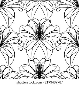 Seamless fabric of  floral Line Pattern Vector, like ornament vector. Suit for package design, wallpaper, fashion print.