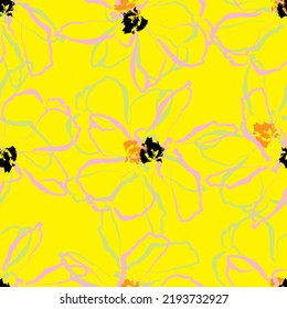 Tejido transparente del vector de patrón de línea floral, como el vector de ornamento. Suit para diseño de paquetes, fondo de pantalla, impresión de moda.