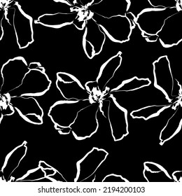 Tejido transparente del vector de patrón de línea floral, como el vector de ornamento. Suit para diseño de paquetes, fondo de pantalla, impresión de moda.
