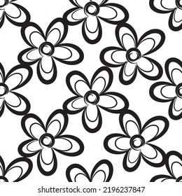 Seamless fabric of  floral Line Pattern Vector, like ornament vector. Suit for package design, wallpaper, fashion print.