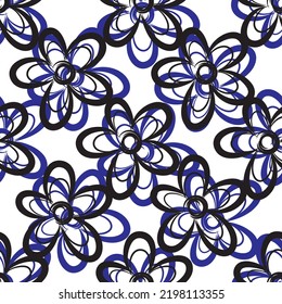 Tejido transparente del vector de patrón de línea floral, como el vector de ornamento. Suit para diseño de paquetes, fondo de pantalla, impresión de moda.