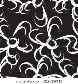 Seamless fabric of  floral Line Pattern Vector, like ornament vector. Suit for package design, wallpaper, fashion print.