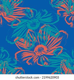 Tejido transparente del vector de patrón de línea floral, como el vector de ornamento. Suit para diseño de paquetes, fondo de pantalla, impresión de moda.