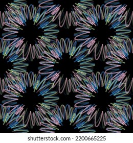 Seamless fabric of  floral Line Pattern Vector, like ornament vector. Suit for package design, wallpaper, fashion print.