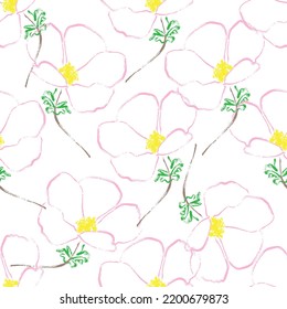 Seamless fabric of  floral Line Pattern Vector, like ornament vector. Suit for package design, wallpaper, fashion print.