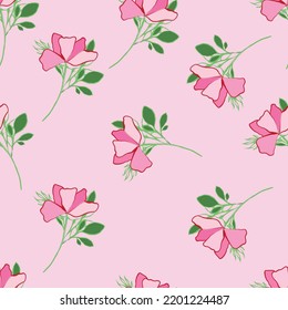 Nahtlose Gewebe aus Blumenmuster-Muster Vektor, wie Ziervektor. Geeignet für Paket-Design, Bildschirmhintergrund, Modedruck.
