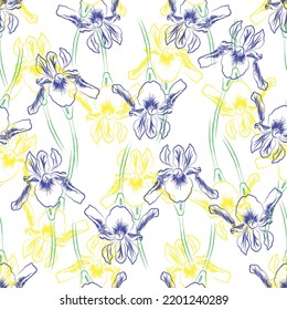 Nahtlose Gewebe aus Blumenmuster-Muster Vektor, wie Ziervektor. Geeignet für Paket-Design, Bildschirmhintergrund, Modedruck.