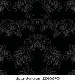Nahtlose Gewebe aus Blumenmuster-Muster Vektor, wie Ziervektor. Geeignet für Paket-Design, Bildschirmhintergrund, Modedruck.