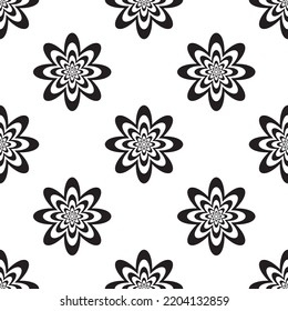 Seamless fabric of  floral Line Pattern Vector, like ornament vector. Suit for package design, wallpaper, fashion print.