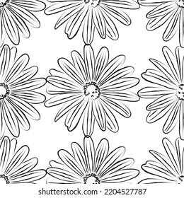 Tejido transparente del vector de patrón de línea floral, como el vector de ornamento. Suit para diseño de paquetes, fondo de pantalla, impresión de moda.