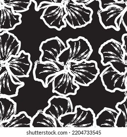 Tejido transparente del vector de patrón de línea floral, como el vector de ornamento. Suit para diseño de paquetes, fondo de pantalla, impresión de moda.