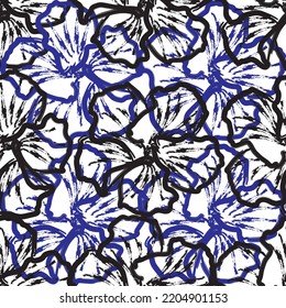 Tejido transparente del vector de patrón de línea floral, como el vector de ornamento. Suit para diseño de paquetes, fondo de pantalla, impresión de moda.