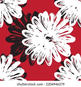 Seamless fabric of  floral Line Pattern Vector, like ornament vector. Suit for package design, wallpaper, fashion print.