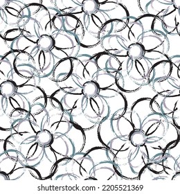 Seamless fabric of  floral Line Pattern Vector, like ornament vector. Suit for package design, wallpaper, fashion print.