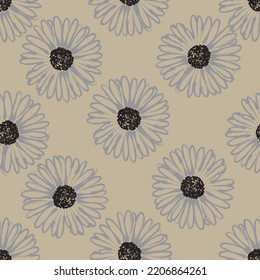 Nahtlose Gewebe aus Blumenmuster-Muster Vektor, wie Ziervektor. Geeignet für Paket-Design, Bildschirmhintergrund, Modedruck.
