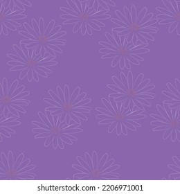 Seamless fabric of  floral Line Pattern Vector, like ornament vector. Suit for package design, wallpaper, fashion print.