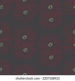 Tejido transparente del vector de patrón de línea floral, como el vector de ornamento. Suit para diseño de paquetes, fondo de pantalla, impresión de moda.
