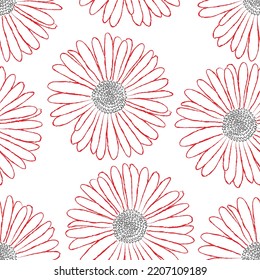 Seamless fabric of  floral Line Pattern Vector, like ornament vector. Suit for package design, wallpaper, fashion print.